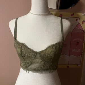 Sage green bralette